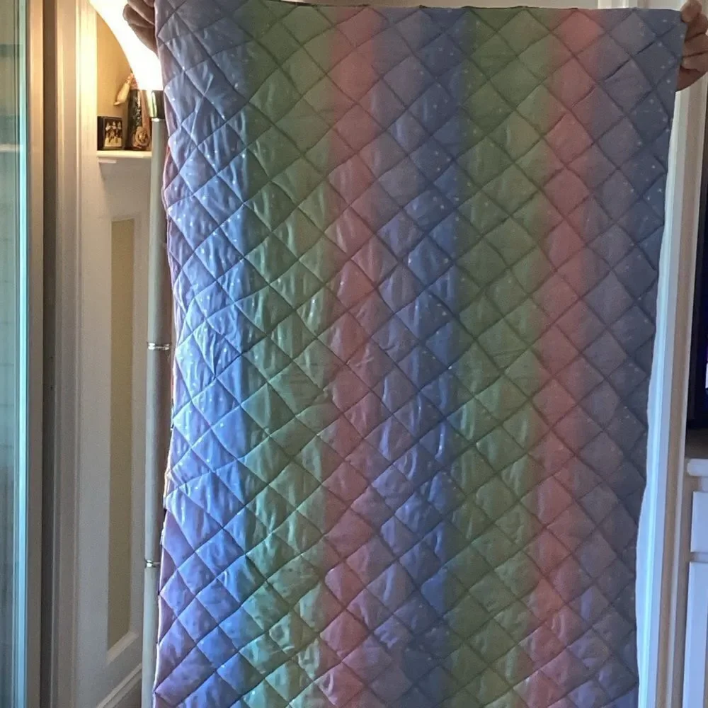 NWT. Hand Crafted Gone Fishing Quilt